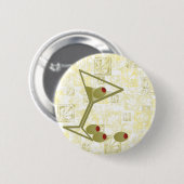 Martini en Oliving Ronde Button 5,7 Cm (Voorkant /achterkant)