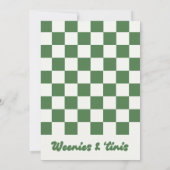 Martini en Weenie's verjaardagsfeestje Kaart (Achterkant)