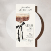 Martini Espresso Birthday "Tini Bit Older" Menu