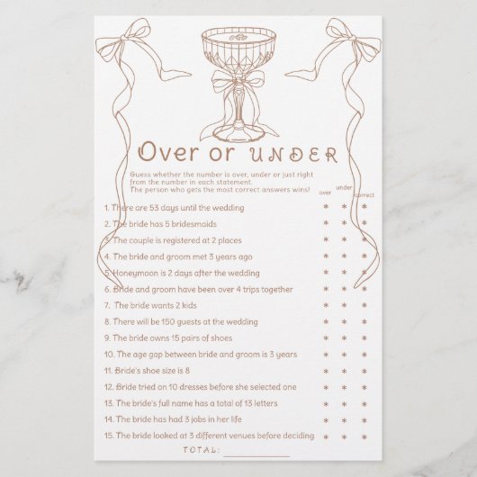 Martini espresso hand getekend Over of onder spel (Voorkant)