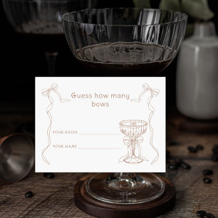 Martini Espresso Hoeveel bogen Bruidsspel Informatiekaartje