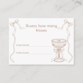 Martini Espresso Hoeveel kussen Bruidsspel Informatiekaartje (Voorkant)