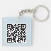 Martini Fantasy Red Dragon QR-code Sleutelhanger (Achterkant)