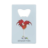 Martini Fantasy Rode Draak Creditkaart Flessenopener (Achterkant)