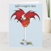 Martini Fantasy Rode Draak Kaart (Voorkant)
