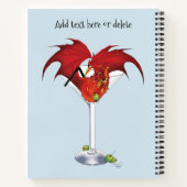 Martini Fantasy Rode Draak Notitieboek (Achterkant)