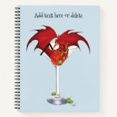 Martini Fantasy Rode Draak Notitieboek (Voorkant)