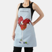 Martini Fantasy Rode Draak Schort (Insitu)