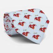 Martini Fantasy Rode Draak Stropdas (Opgerold)