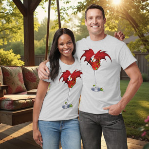 Martini Fantasy Rode Draak T-shirt