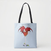Martini Fantasy Rode Draak Tote Bag (Voorkant)