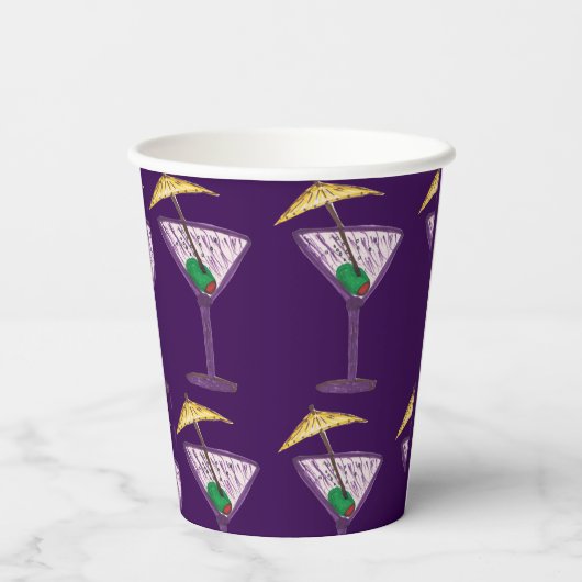 Martini Feest Papieren Bekers (Achterkant)