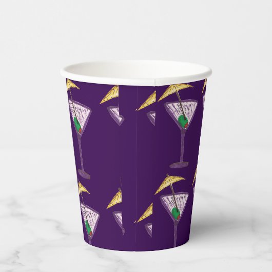 Martini Feest Papieren Bekers (Rechts)