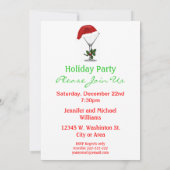 Martini Festive Modern Kerstfeestdag Kaart (Achterkant)