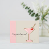 Martini, gefeliciteerd! briefkaart (Staand voorkant)