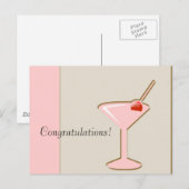 Martini, gefeliciteerd! briefkaart (Voorkant / Achterkant)