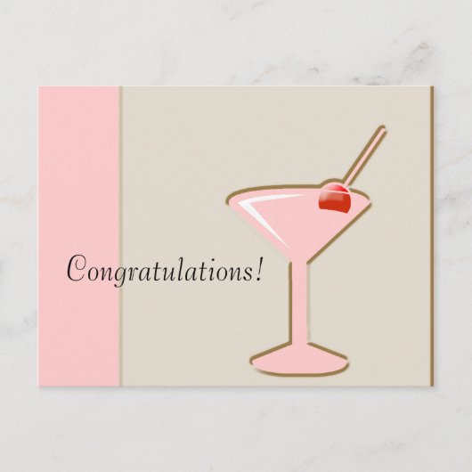 Martini, gefeliciteerd! briefkaart (Voorkant)