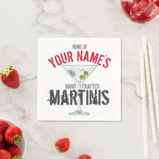 Martini gepersonaliseerd servet