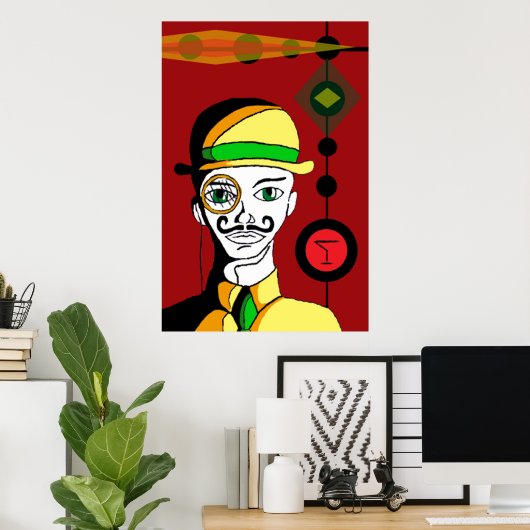 Martini Gin niet Poster (Thuiskantoor)