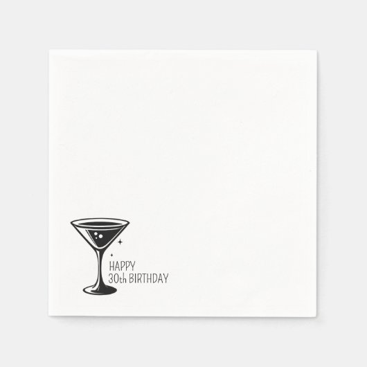 Martini Glans Servet (Voorkant)