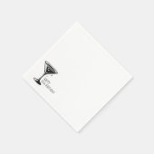 Martini Glans Servet (Hoek)