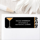 Martini glas Bacherette Party Etiket (Insitu)