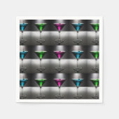 Martini glas cocktail party servetten (Voorkant)