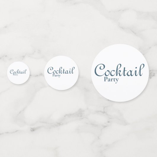 Martini Glas Cocktailfeest Tafelconfetti Confetti (Voorkanten)