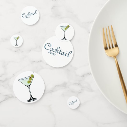 Martini Glas Cocktailfeest Tafelconfetti Confetti (Groep)