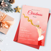 Martini Glas dat Kerst Glitters uitstrooit Feestje