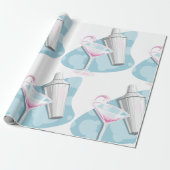 Martini glas en Shaker Cadeaupapier (Uitgerold)