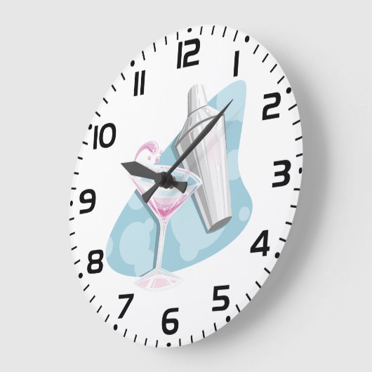 Martini glas en Shaker Grote Klok (Hoek)