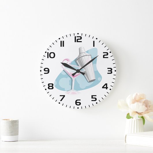 Martini glas en Shaker Grote Klok