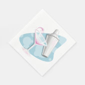 Martini glas en Shaker Servet (Hoek)