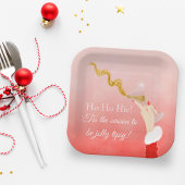 Martini Glas Spilling Kerstmis Glitter Party Papieren Bordje