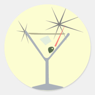 Martini Glas Stickers