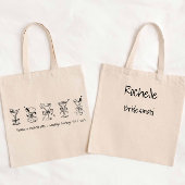 Martini Glass Bachelorette Party Bruidsmeisje Gift Tote Bag