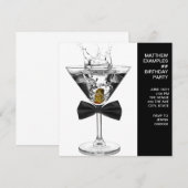 Martini Glass betekent elk verjaardagsfeestje Kaart (Voorkant / Achterkant)