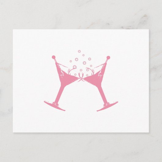 Martini Glass Briefkaart (Voorkant)