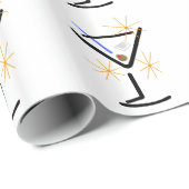 Martini Glass Cadeaupapier (Rol Hoek)