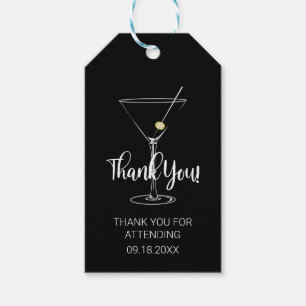 Martini Glass Dank u Cadeaulabel