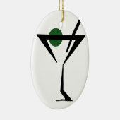 Martini Glass Keramisch Ornament (Rechts)
