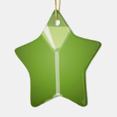 Martini Glass Keramisch Ornament (Links)