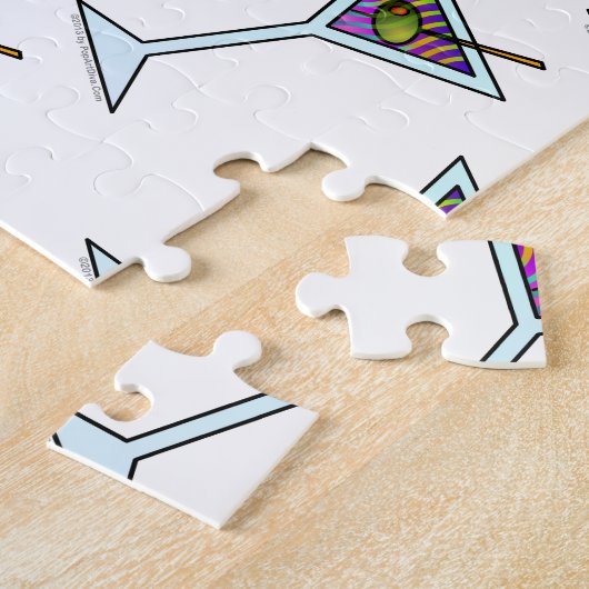 MARTINI GLASS LEGPUZZEL (Zijkant)