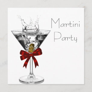 Martini Glass Martini Party Uitnodigingen