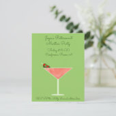 Martini Glass met Olife Invitation Kaart (Staand voorkant)