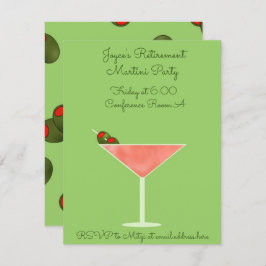 Martini Glass met Olife Invitation Kaart