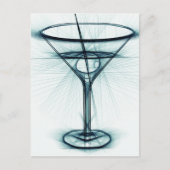 Martini Glass Sketch Briefkaart (Voorkant)