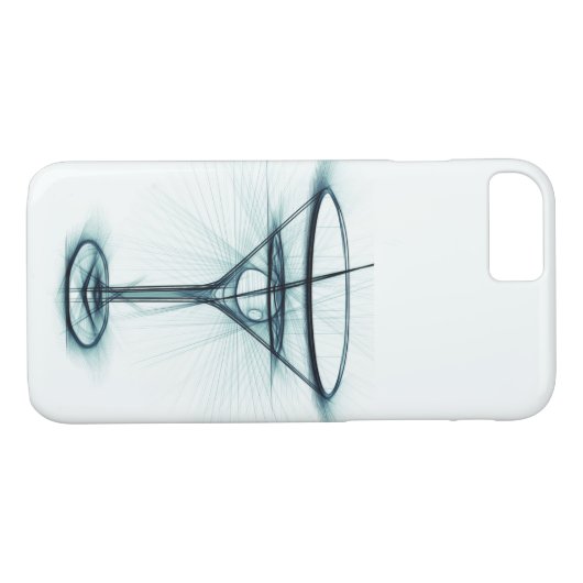 Martini Glass Sketch Case-Mate iPhone Case (Achterkant (Horizontaal))