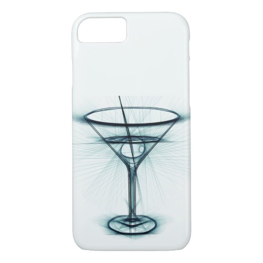 Martini Glass Sketch Case-Mate iPhone Case (Achterkant)